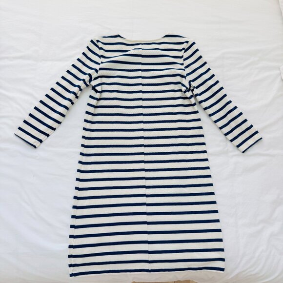 NEW Old Navy Heavy Knit Shift Dress | Color Stripe White/Blue | Size S Small - Picture 3 of 4